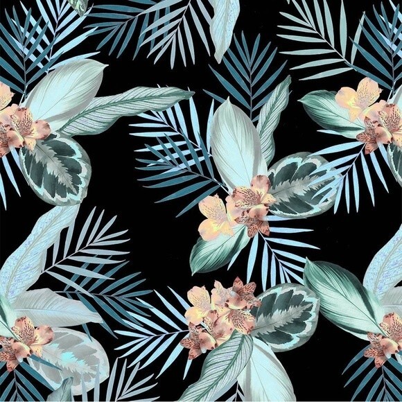 NWT Skye Alessia Hi Waist Ruched Bikini Bottom Black Kaleah Print Size Small NEW - Picture 7 of 14